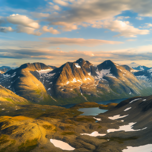 Sunnmørsalpene : utforsk de majestetiske sunnmørsalpene! – illustration