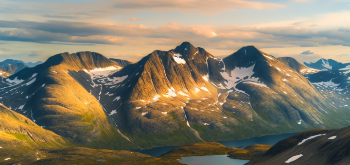 Sunnmørsalpene : utforsk de majestetiske sunnmørsalpene! – illustration