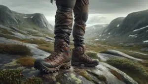 Slik velger du riktig fottøy for krevende terreng 9 Norsk turgaer i robuste fjellst vler pa vat steinete h yfjellssti